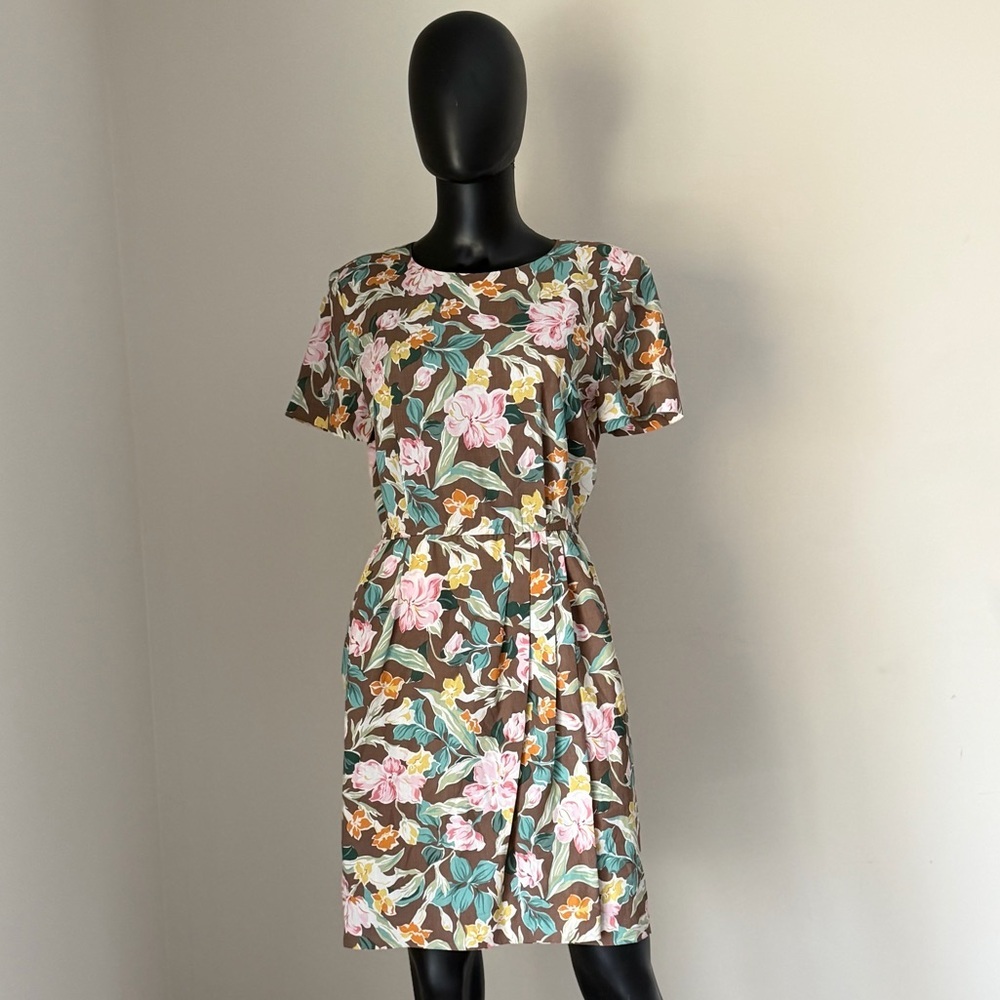 Floral Print Short Sleeve Dress